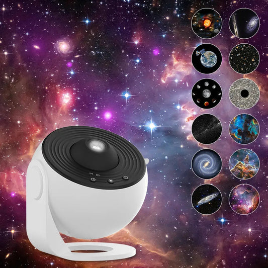 Night Light Galaxy Projector: Starry Sky, 360° Rotating Planetarium Lamp, Kids Bedroom, Valentine's Day Gift, Wedding Decor.