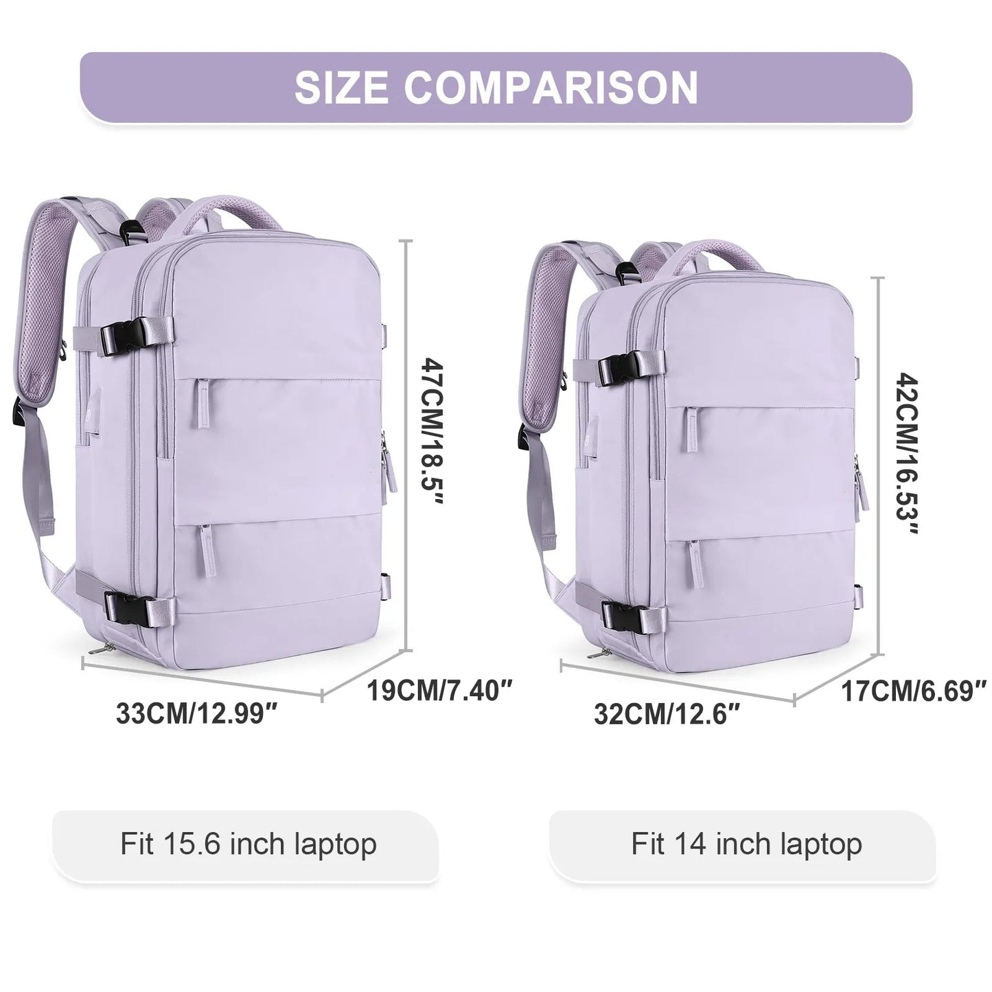 Travel Backpack for Women - TSA Approved Carry-On with Laptop Compartment - Ideal for College, Nursing, and Weekender