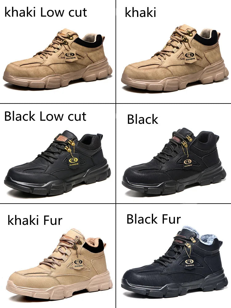 Work Safety Shoes Men Lightweight Safety Boots Indestructible Work Sneakers Women Kevlar Insole Protective Steel Toe Shoes