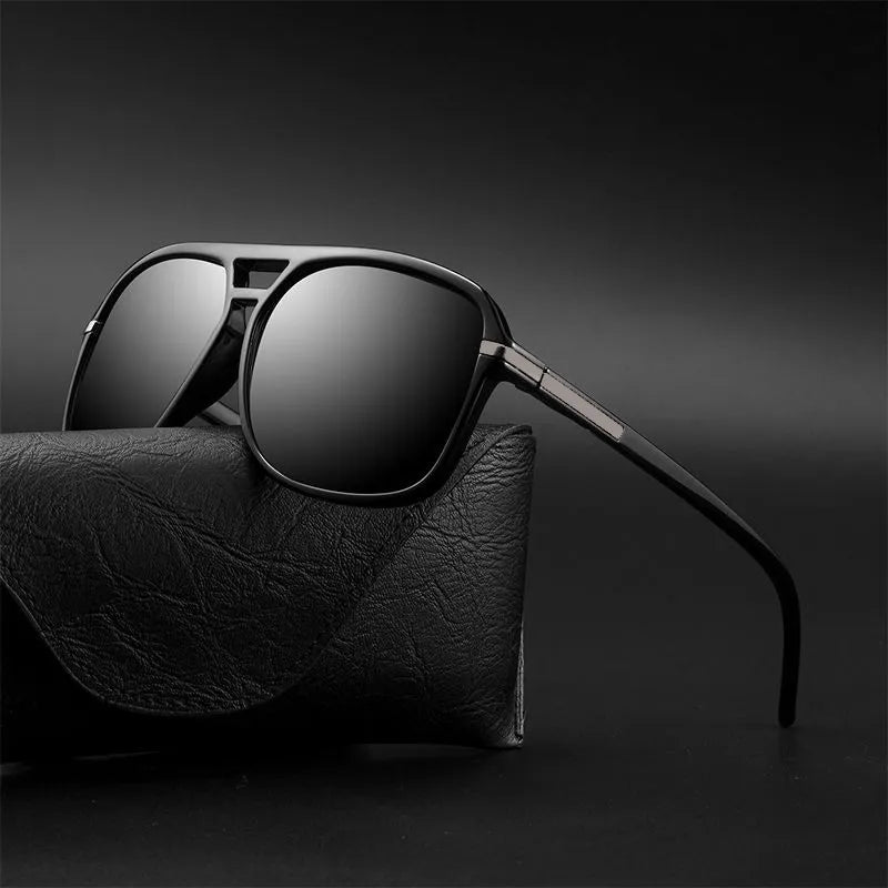 Classic Pilot Polarized Sunglasses - Men's Retro Fashion Driving Sun Glasses UV400