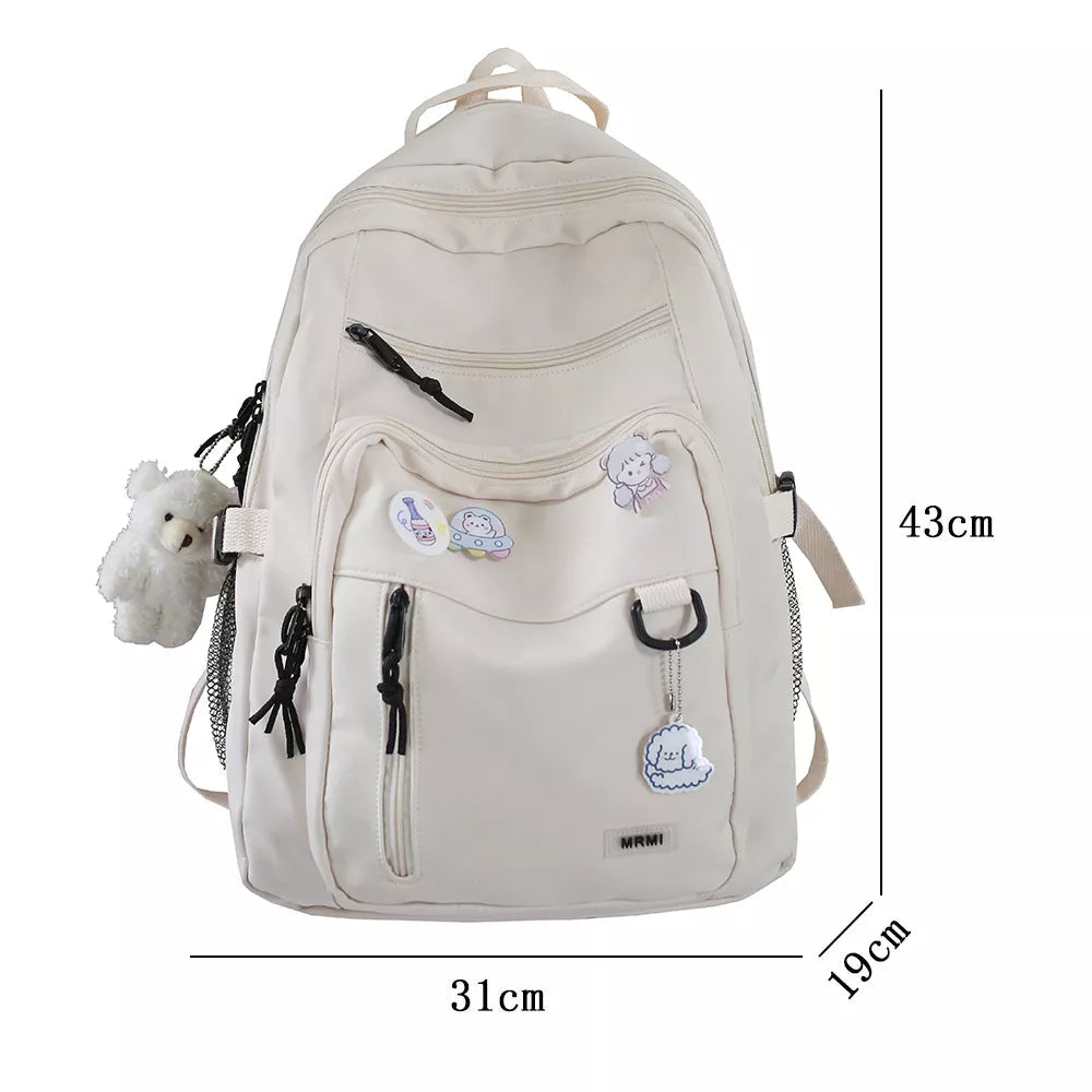 Fashion Big Student Backpack - High Capacity Rucksack for Girls and Women - Ideal for Leisure Travel and School