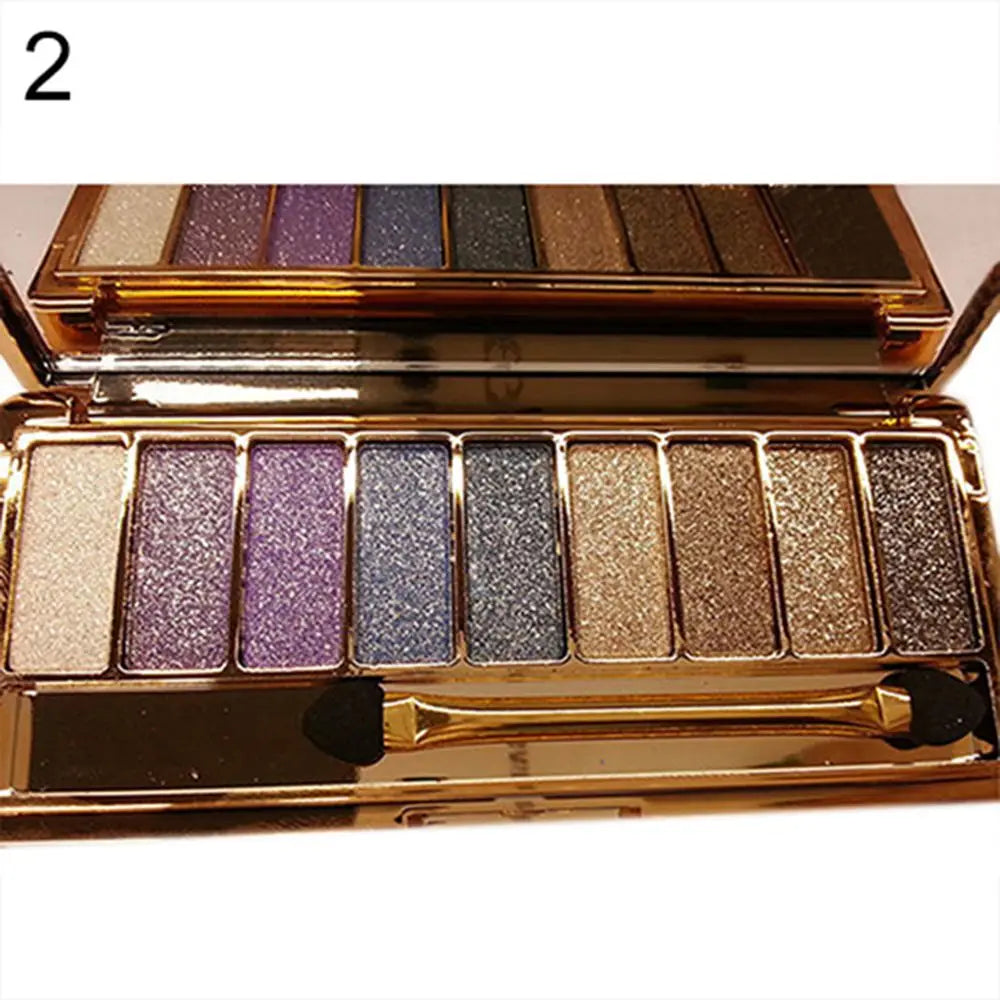 9 colors Fashion Eyeshadow Palette Matte Eyeshadow Glitter Eye Shadow Makeup Cosmetics For Women, Nude Shades