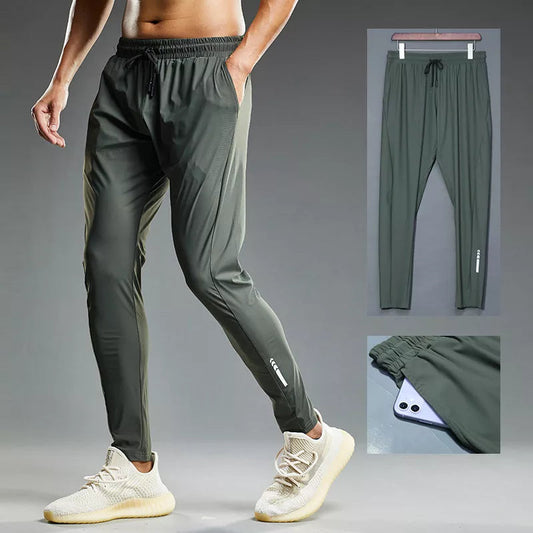 Summer Elastic Men's Running Pants - Ideal for Outdoor Training and Gym. Stay comfortable and stylish with these sweatpants