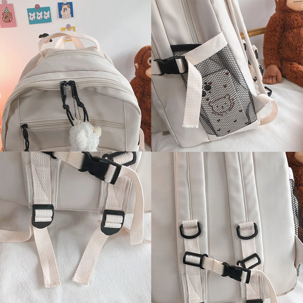 Fashion Big Student Backpack - High Capacity Rucksack for Girls and Women - Ideal for Leisure Travel and School