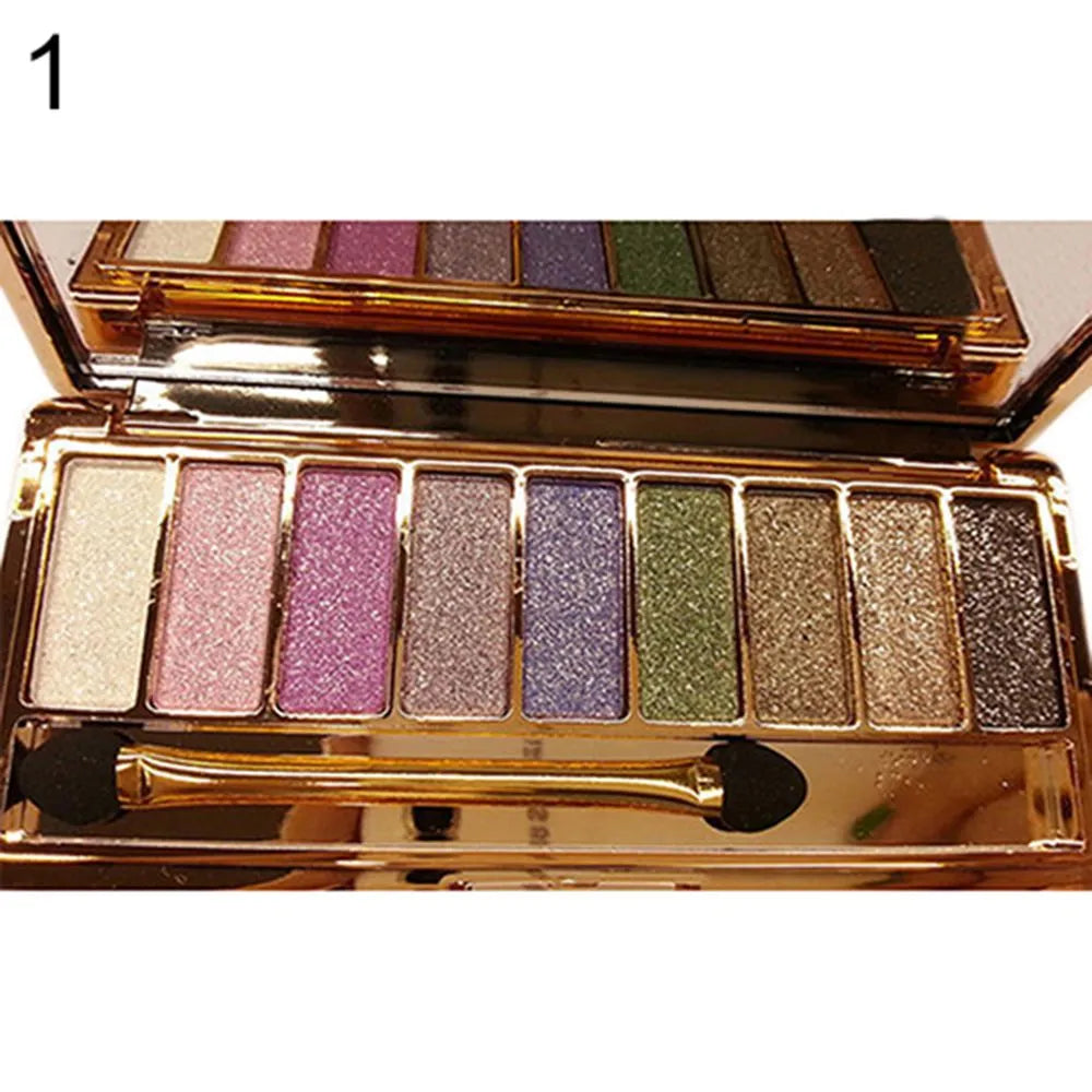 9 colors Fashion Eyeshadow Palette Matte Eyeshadow Glitter Eye Shadow Makeup Cosmetics For Women, Nude Shades