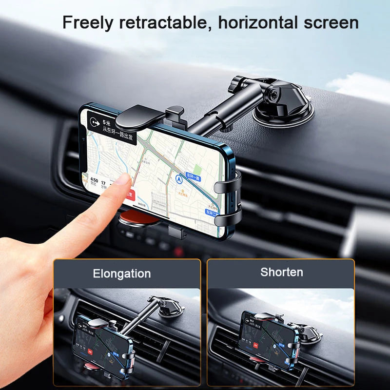 Sucker Car Phone Holder Mobile Smartphone Cellphone Bracket Tablet Vehicles Mount Stand GPS For iPhone 14 Xiaomi Huawei Samsung