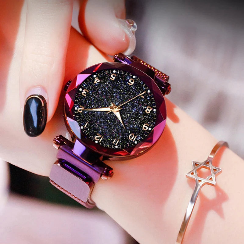 Luxury Women Watches Magnetic Starry Sky Female Clock Quartz Wristwatch Fashion Ladies Wrist Watch reloj mujer relogio feminino