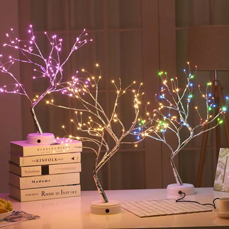 LED Night Light Mini Copper Wire Garland Lamp For Kids Home Bedroom Decoration Decor Fairy Light Holiday lighting