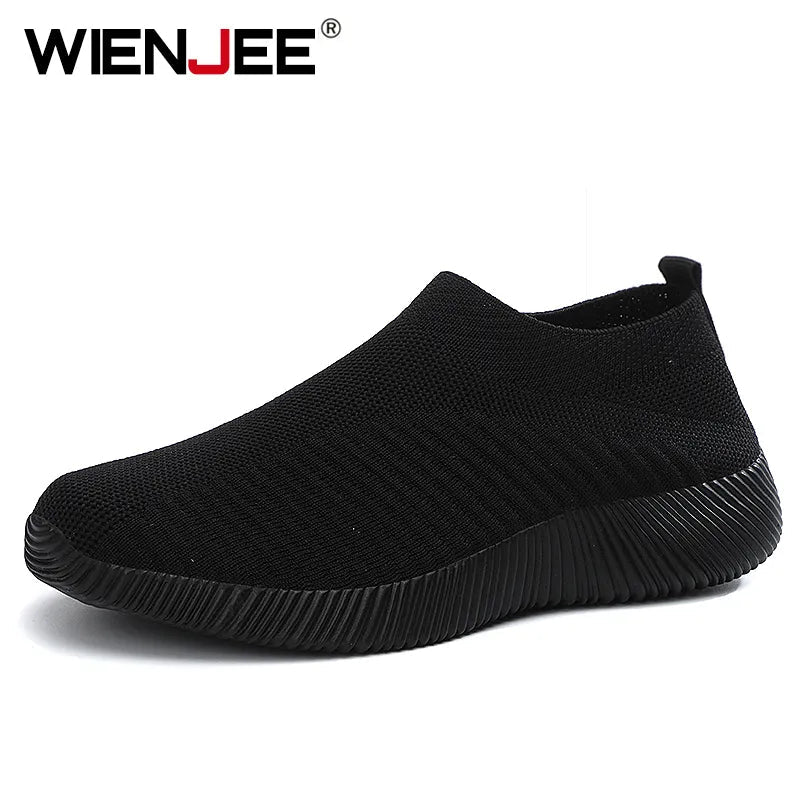 "High-Quality Women's Vulcanized Sneakers, Slip-On Loafers, Size Up to 43"