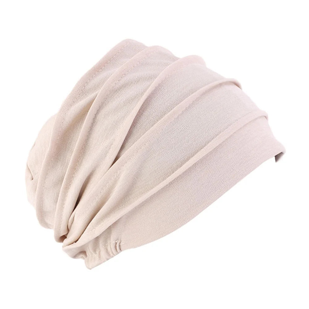 1PC Elastic Muslim Hijabs Turban Beanie Cap Women Soft Cotton Bonnet  Head Wrap Winter Warm High Quality Turban Hat