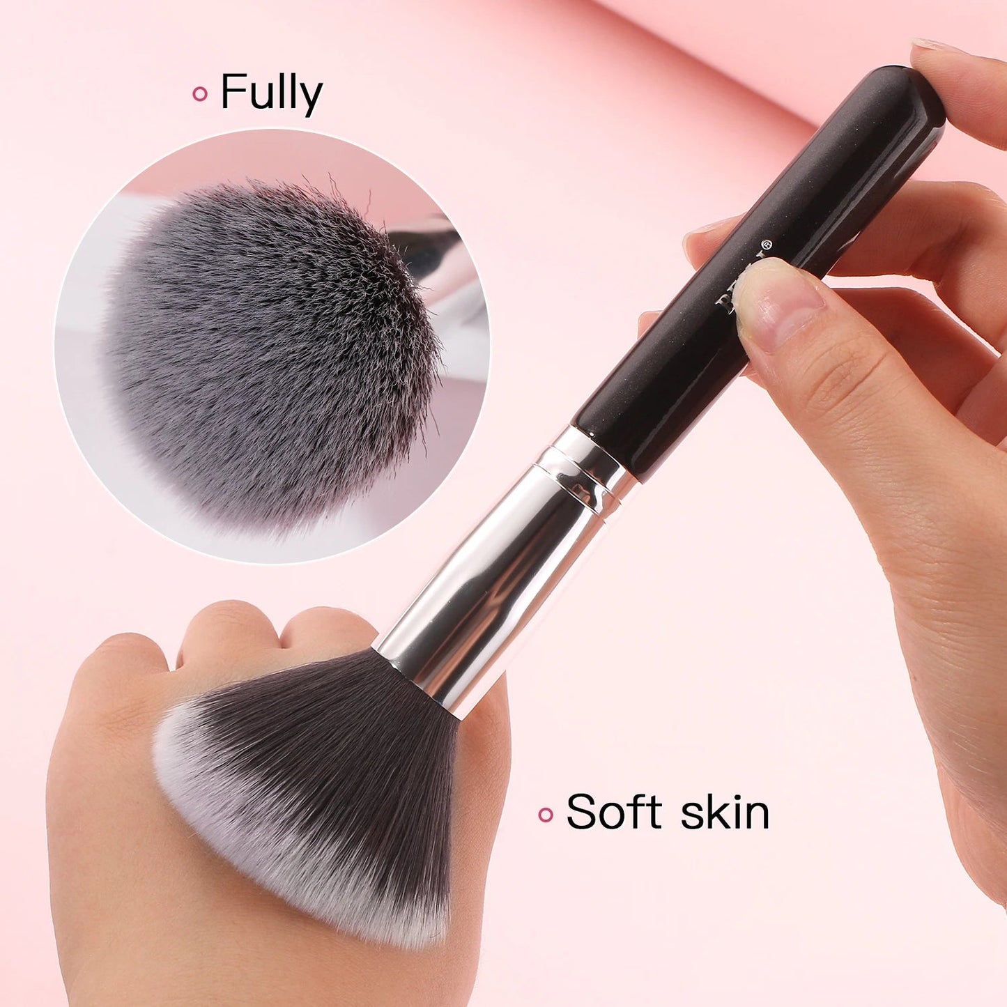 BEILI Black Makeup brushes set Professional Natural goat hair brushes Foundation Powder Contour Eyeshadow make up brushes