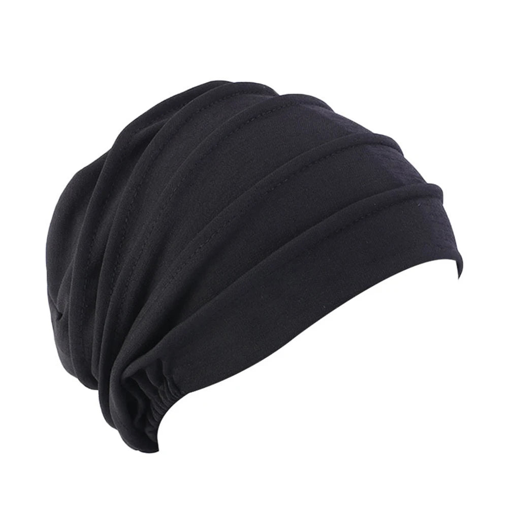 1PC Elastic Muslim Hijabs Turban Beanie Cap Women Soft Cotton Bonnet  Head Wrap Winter Warm High Quality Turban Hat