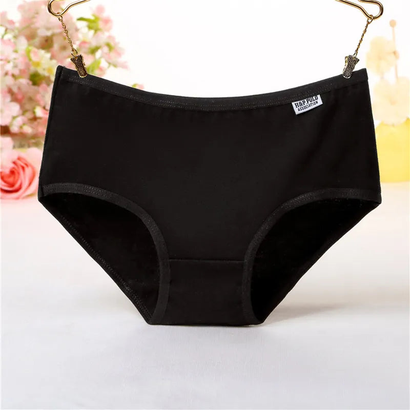 7Pcs/Lot Plus Size Underwear Women's Panties Cotton Girl Briefs Sexy Lingeries Shorts Underpant Solid Panty Female Intimates 4XL