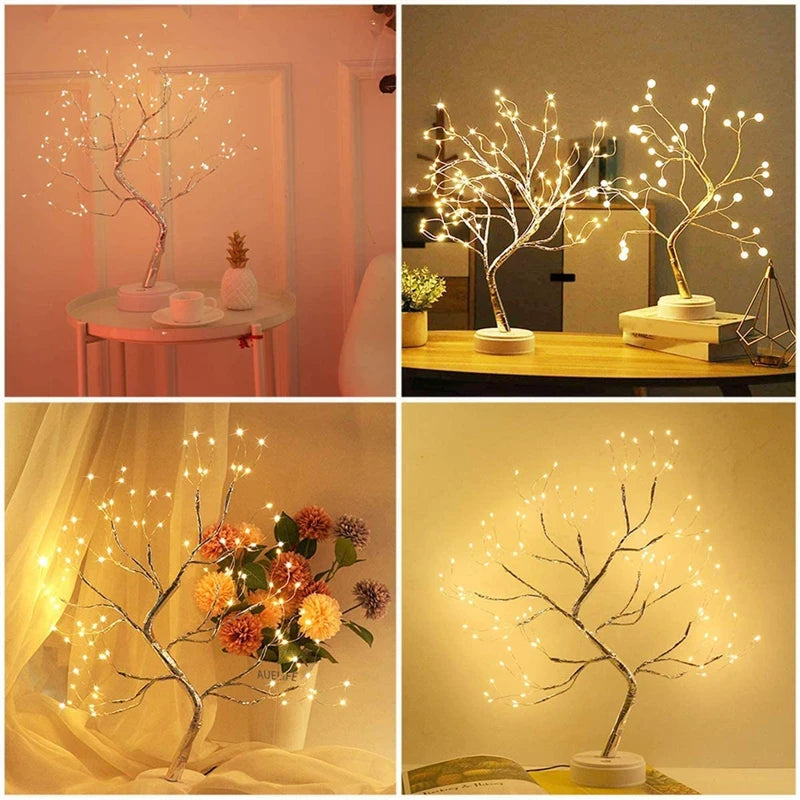 LED Night Light Mini Copper Wire Garland Lamp For Kids Home Bedroom Decoration Decor Fairy Light Holiday lighting