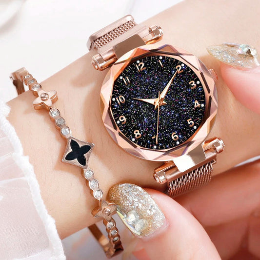 Luxury Women Watches Magnetic Starry Sky Female Clock Quartz Wristwatch Fashion Ladies Wrist Watch reloj mujer relogio feminino