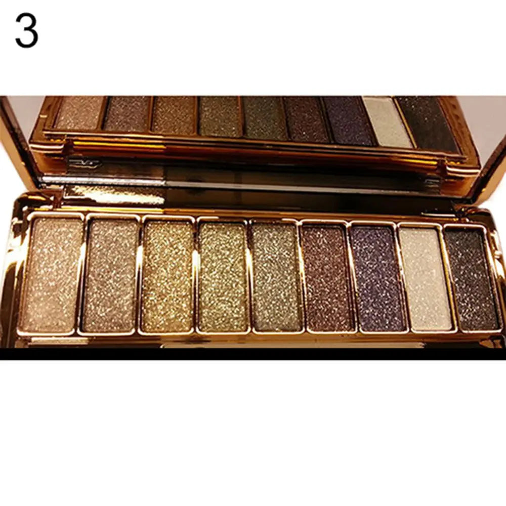 9 colors Fashion Eyeshadow Palette Matte Eyeshadow Glitter Eye Shadow Makeup Cosmetics For Women, Nude Shades