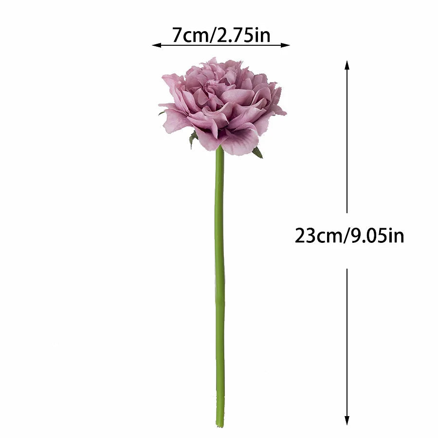 peony artificial artificial silk flowers for home decoration wedding bouquet for bride high quality fake flower faux living room