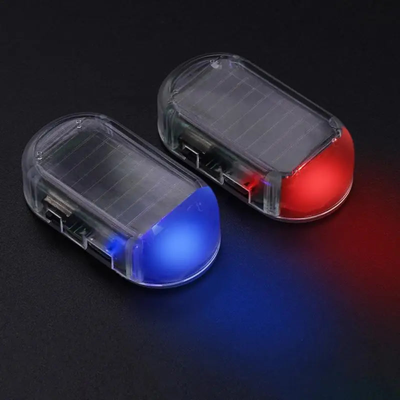 Car Fake Security Light Solar Powered Simulated Dummy Alarm Wireless Warning Anti-Theft Caution Lamp LED Flashing Lights