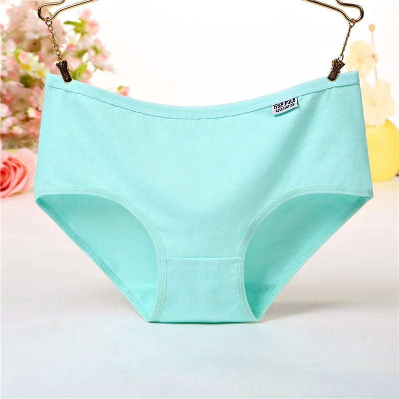 7Pcs/Lot Plus Size Underwear Women's Panties Cotton Girl Briefs Sexy Lingeries Shorts Underpant Solid Panty Female Intimates 4XL