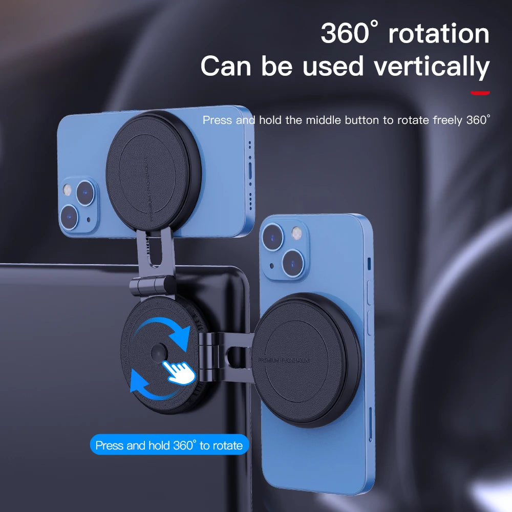 YZ Hidden Magnetic Car Phone Holder For Tesla Model Y 3 Wireless Charger 360 Rotation Car Mobile Phone Stand Support For iPhone