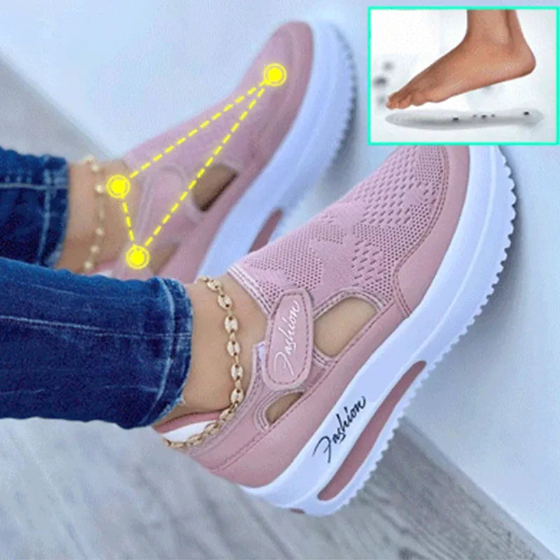 Red Sneakers Women Shoes Woman Tennis Shoes Canvas Shoe Female Casual Shoes Ladies Sport Shoes Platform Sneaker Hollow Out Shoes