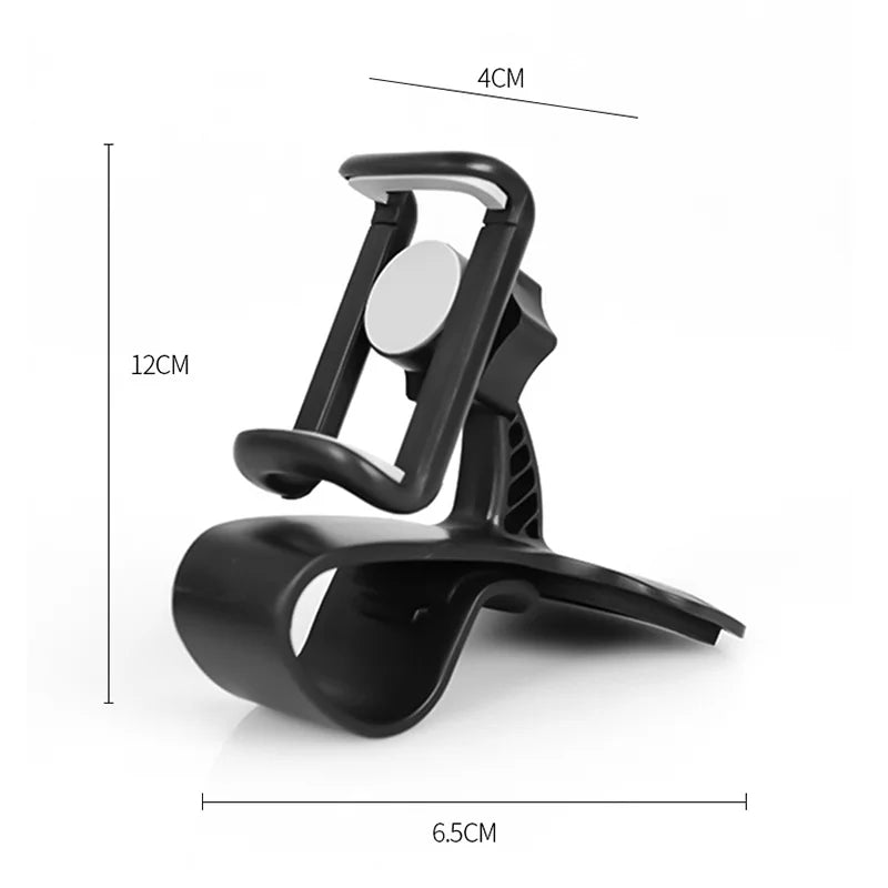 Car Phone Holder, Universal Dashboard Mount, Easy Clip, Multi-Functional GPS Navigation Bracket