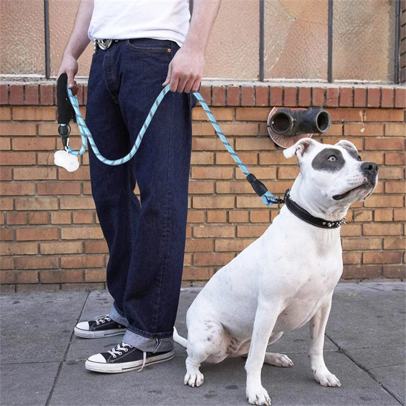 150/200/300cm Strong Dog Leash Reflective Pet Leashes Long Lanyard Walking Traction Rope for Puppy Small Medium Large Big Dogs