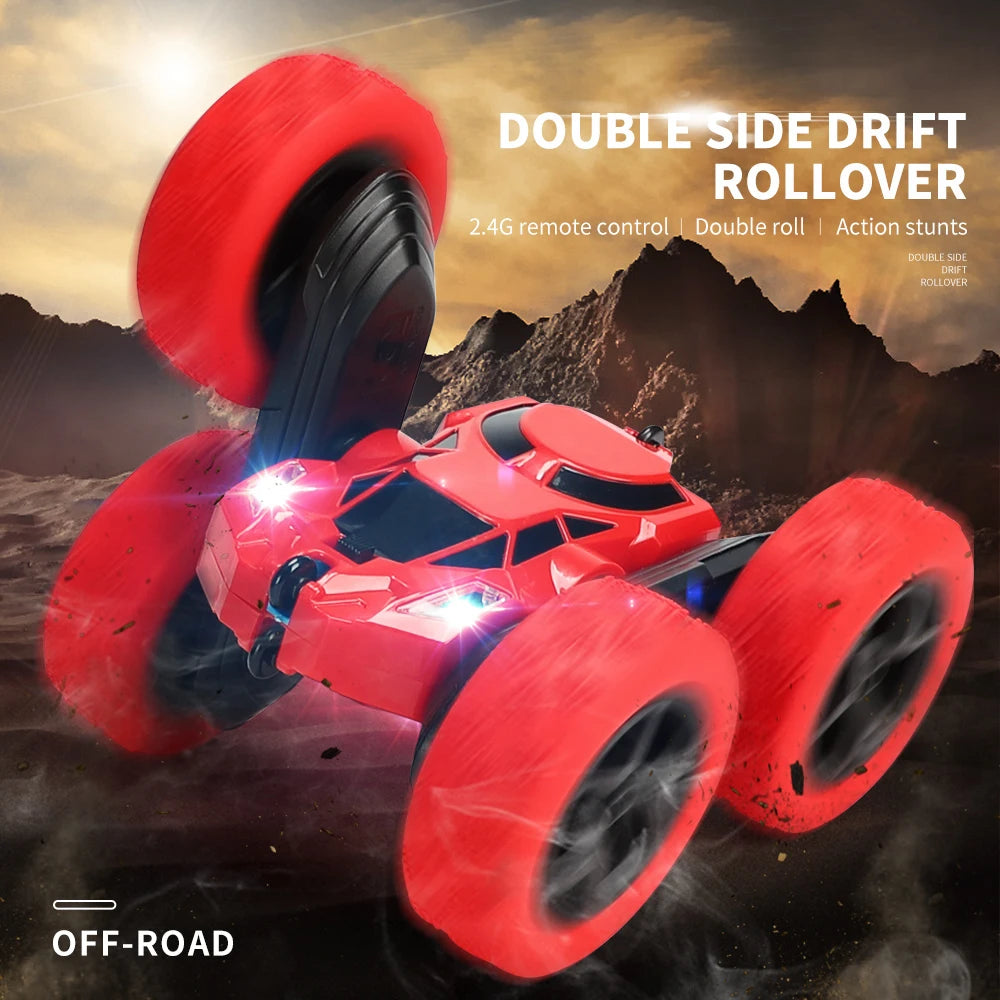 RC Stunt Car Children Double Sided Flip 2.4Ghz Remote Control Car 360 Degree Rotation Off Road Kids Rc Drift Car Toys Gifts Boys