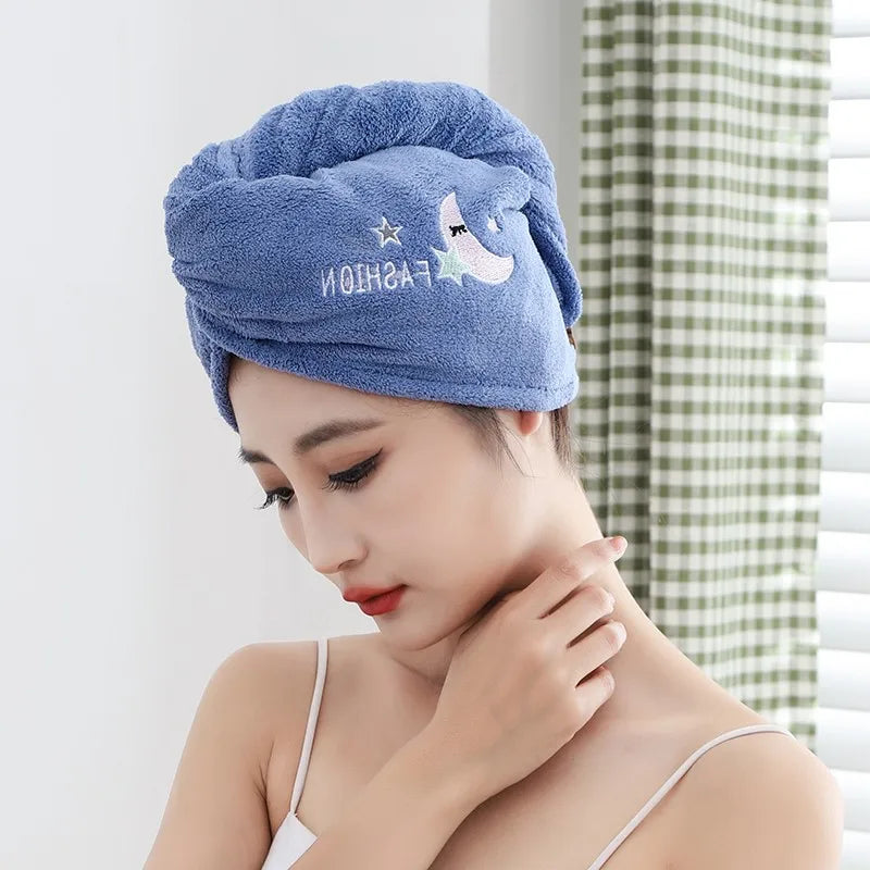 Soft Microfiber Towels and Shower Cap for Quick Drying Hair