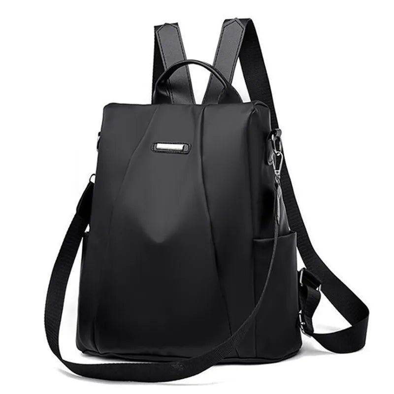 New Women's Multifunction Backpack - Casual Nylon School Bag for Girls - Fashion Detachable Strap - Travel Shoulder Bag