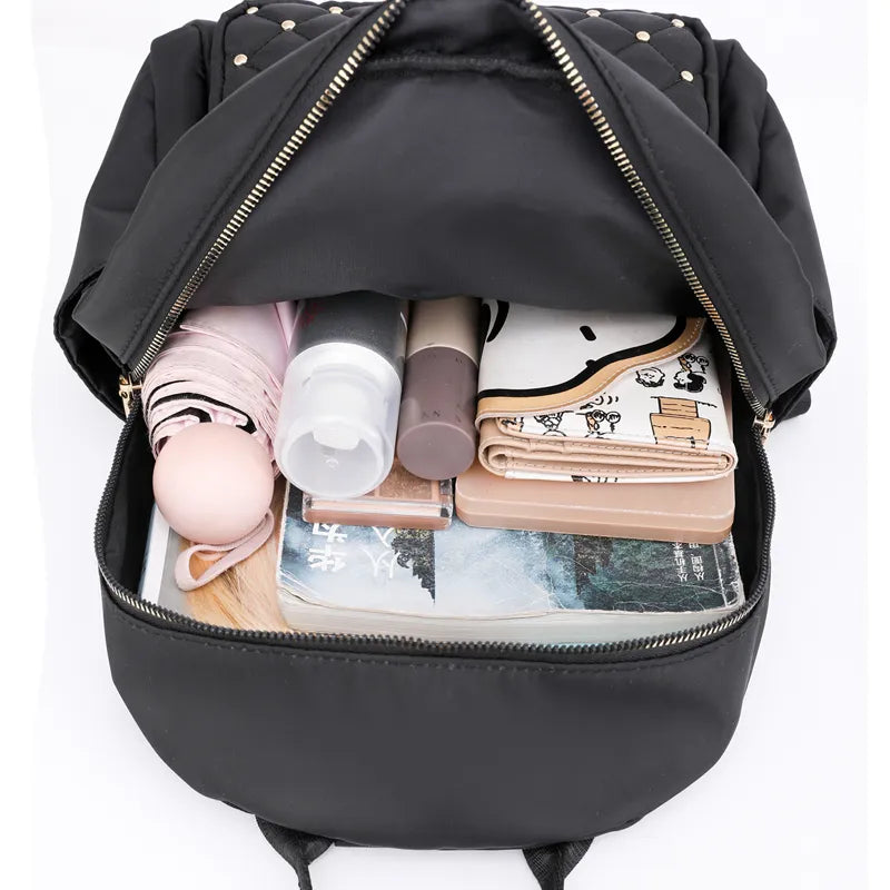 Fashion Backpack Women High Quality Nylon Backpacks - Female Big Travel Back Pack Large School Bags for Teenage Girls Shoulder Bag