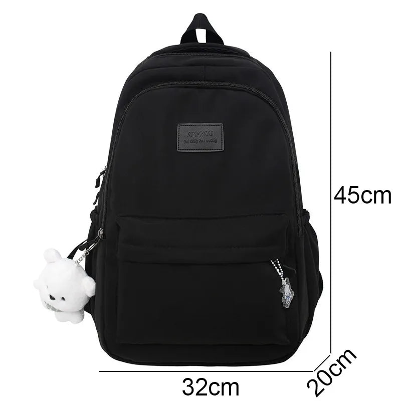 New High Capacity Waterproof College Backpack - Fashionable for Women, Suitable for Laptops, School Bags, Travel, and More"