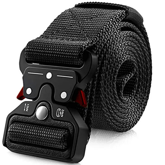 High-Quality Tactical Multi-Function Men's Belt - Marine Corps Canvas & Nylon - Ideal for Outdoor Hunting, Combat, Survival, and More