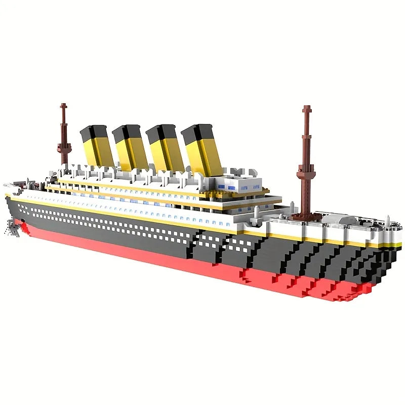 Building block assembly toy Titanic giant boy girl puzzle cruise ship model- 350/607/1878 PCS