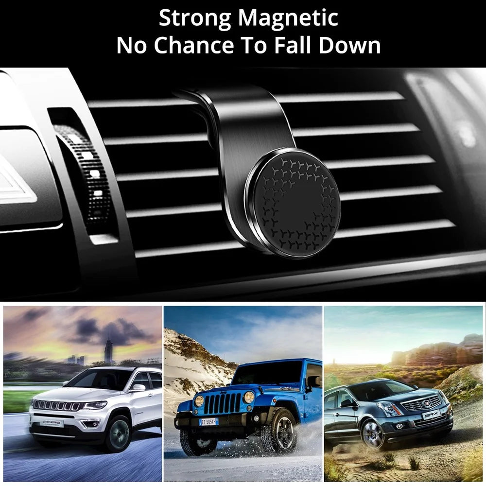 Magnetic Car Phone Holder for Air Vent, Rotatable Clip Mount for Xiaomi, Red Mi, Huawei, Samsung - GPS and Cellphone Support Stand for Vehicles