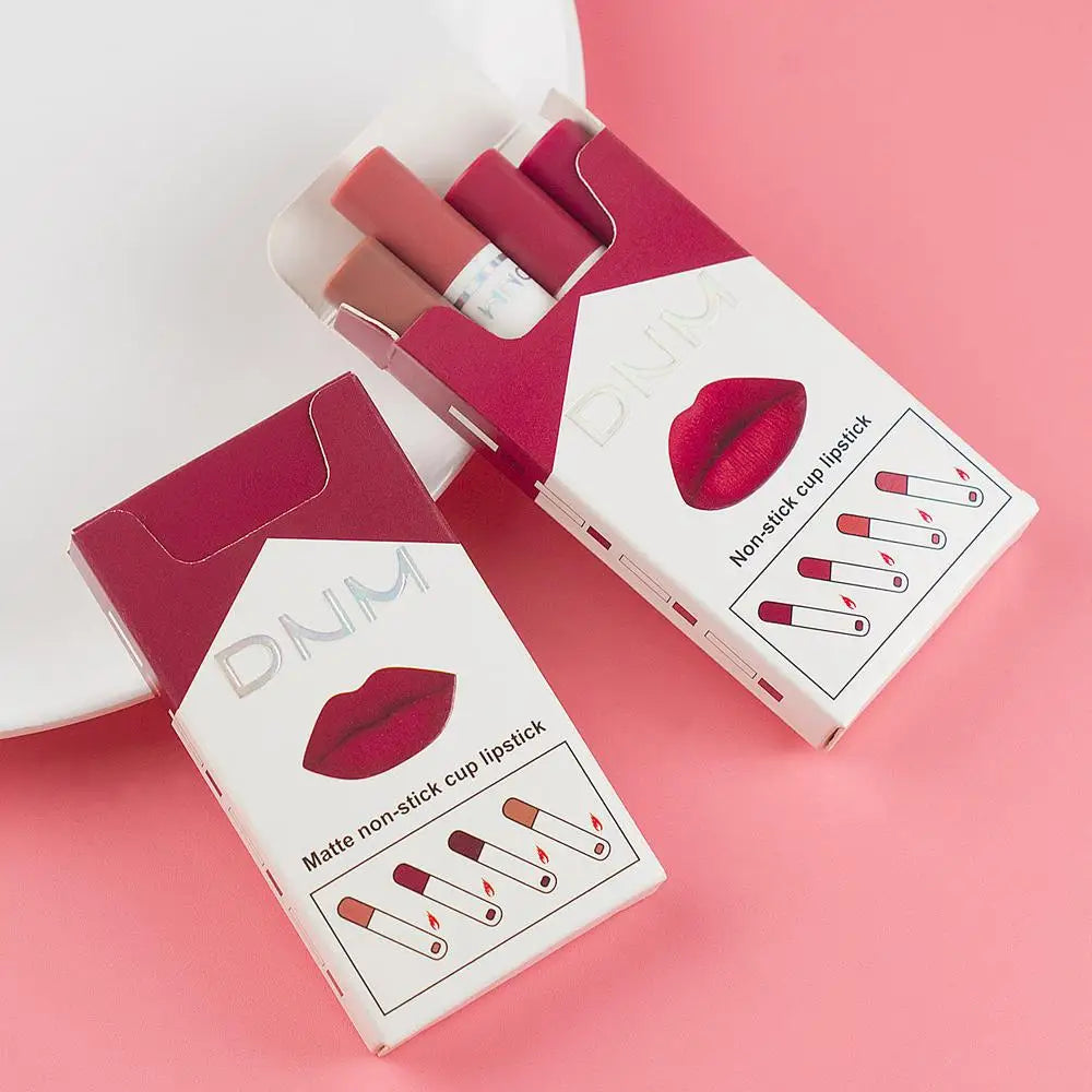 1/4-Piece Korean Makeup Set: Long-Lasting, Waterproof Matte Lipstick & Lip Tint - Get the Perfect Sexy Lips with Our Durable Lip Gloss!