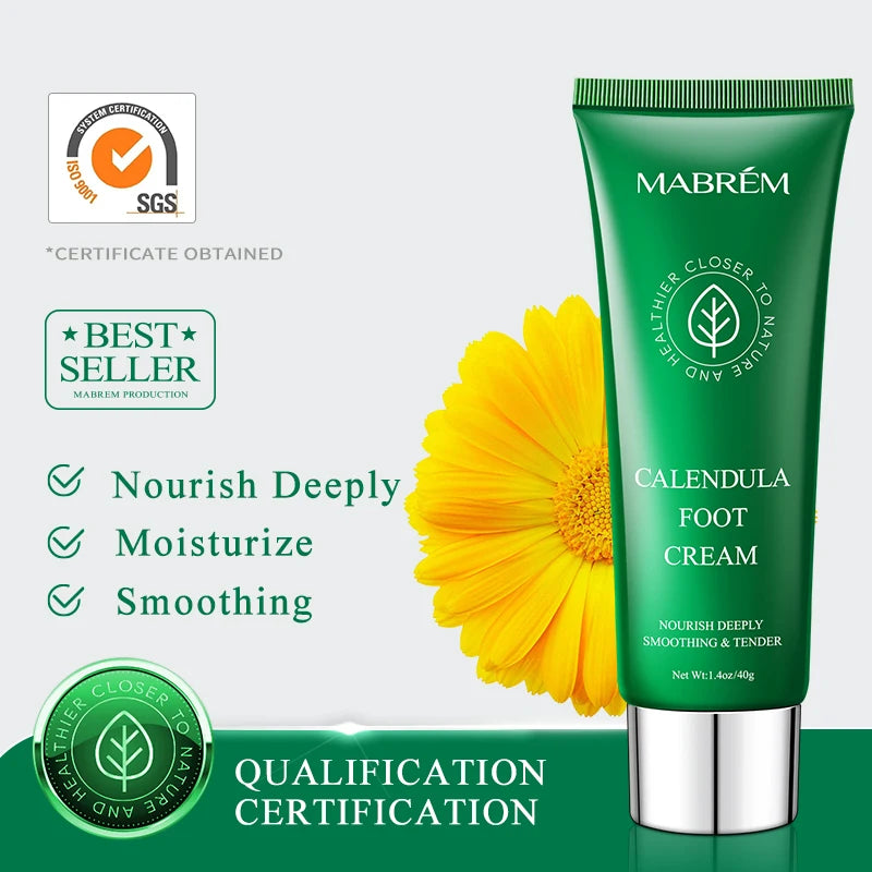 Calendula Foot Cream Pedicure Beauty Improve Foot Odor Wellness Foot Peeling Mask Pedicure Repair Skin Hydration Moisturizing