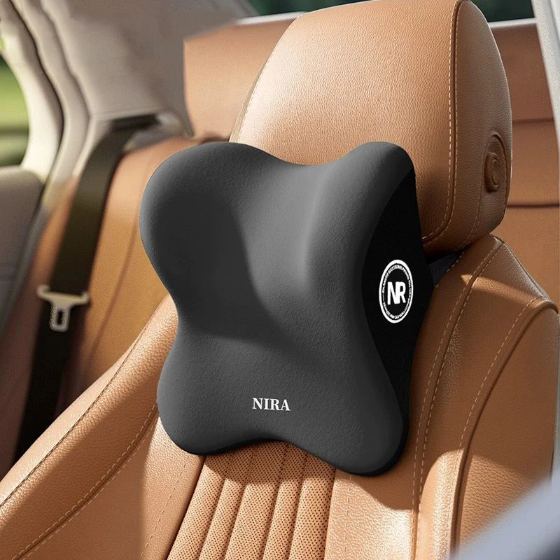 Car Headrest Lumbar Support Memory Foam Car Travel Rest Neck Pillow Back Cushion Seat Waist Supports Car Interior Accessories