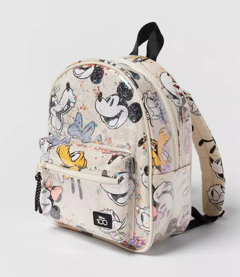 Mickey Mouse Print - Cute and Fashionable Mini Backpack for Girls - Travel Storage, Cartoon Design, Ideal for Baby Girls"