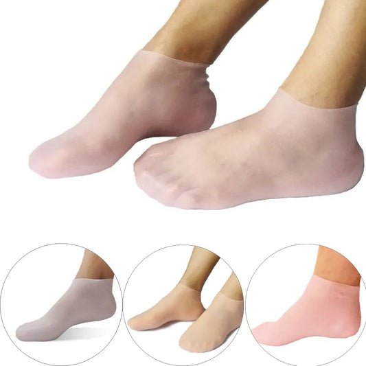 2Pcs Silicone Gel Moisturizing Socks for Foot Care