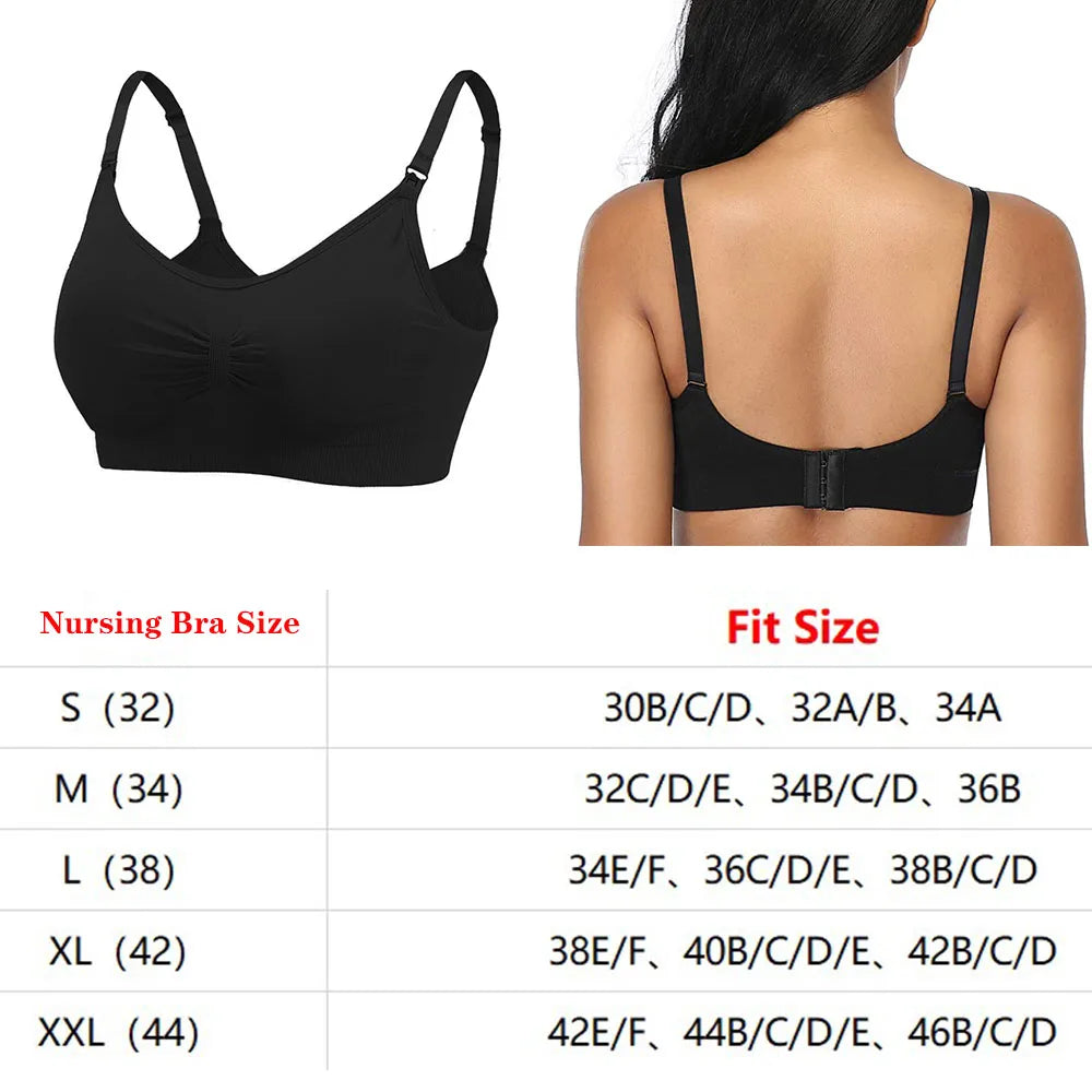 Breastfeeding Bras: Wirefree, Breathable Maternity Nursing Bra for Feeding, Nursing Underwear for Pregnant Women