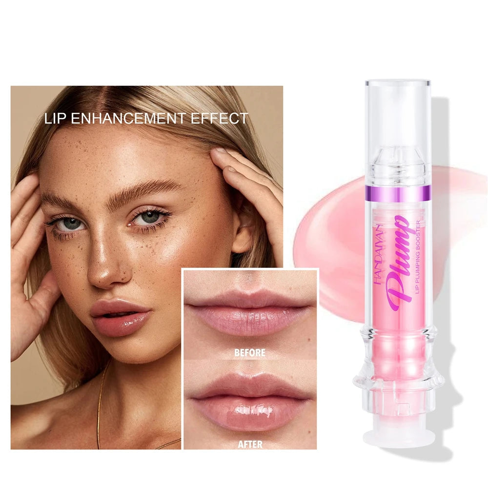 6-Color Lip Plumping Gloss with Chili Extract, Moisturizing Glitter Lip Oil, Sexy Makeup, 1 Piece