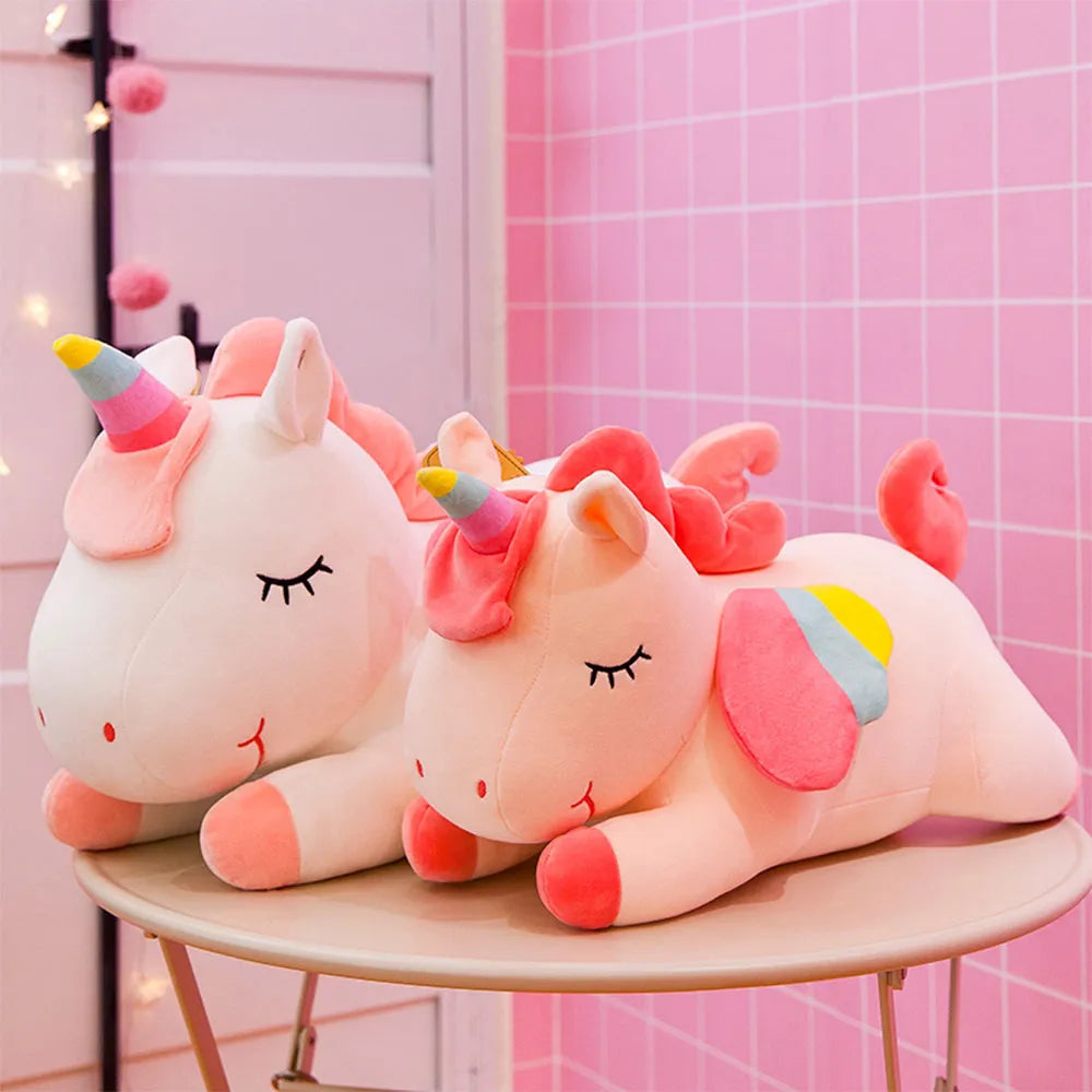 Kawaii Horse Plush 30/40cm Soft Stuffed Huggable Dolls Animal Acompany Toys Children Girl Birthday Gifts