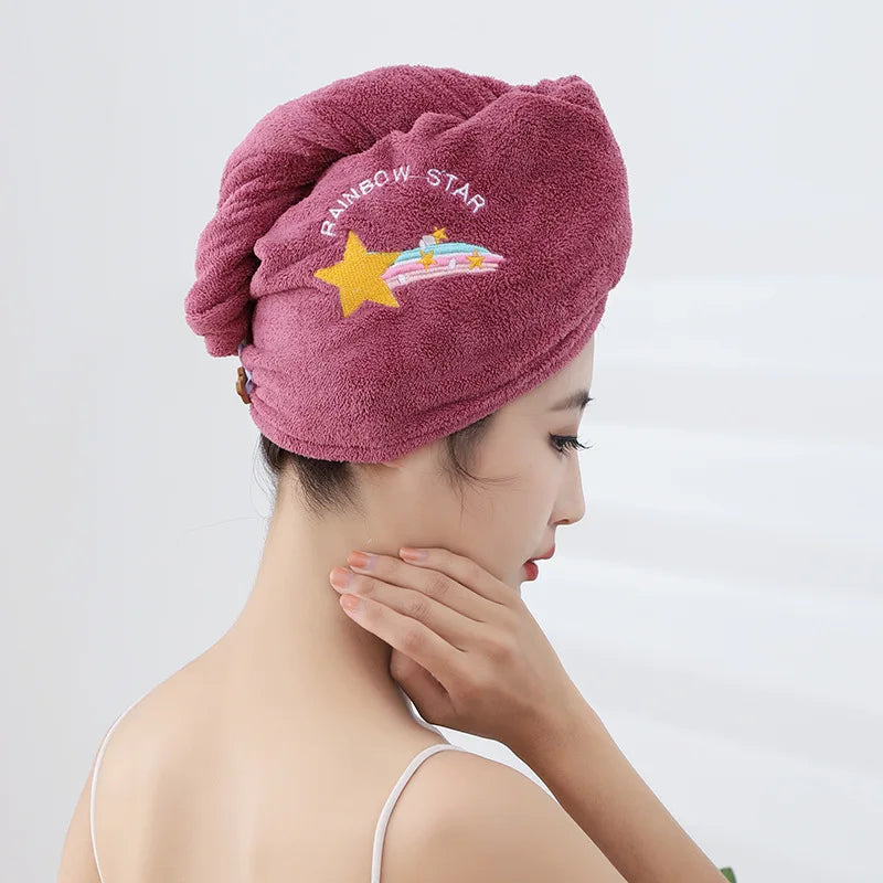 Soft Microfiber Towels and Shower Cap for Quick Drying Hair