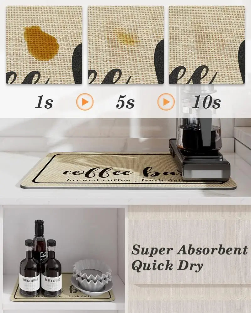 Large Absorbent Kitchen & Bathroom Drying Mat