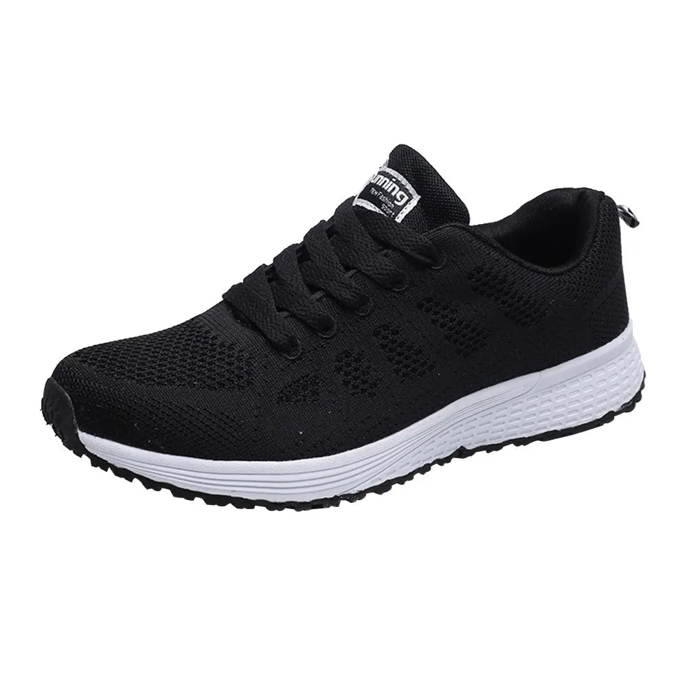 2024 Women's Outdoor Summer Sneakers, Black Air Cushion Running Shoes for Walking and Jogging