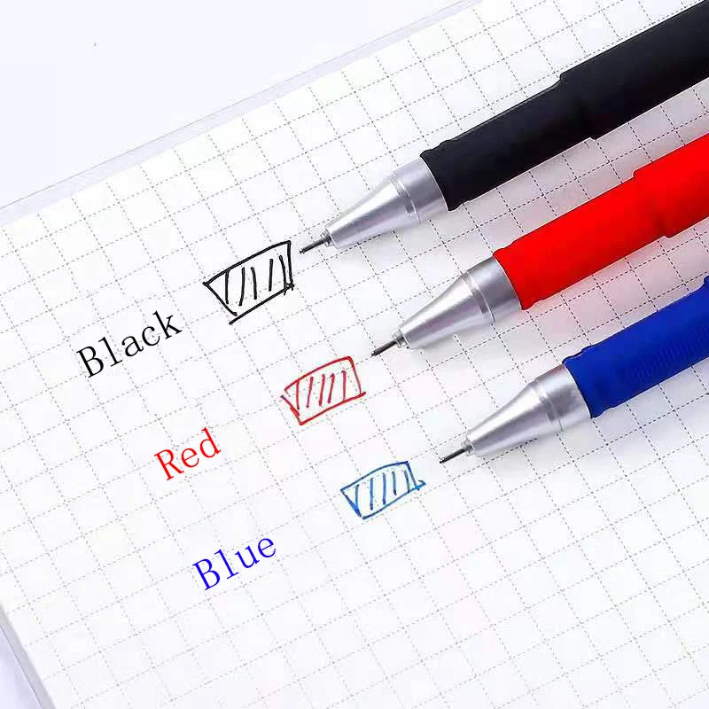 Gel Pen Set: Black, Blue, Red, 0.5mm Bullet Tip, School & Office Supplies, Kawaii Stationery Accessories 3+20 Refill