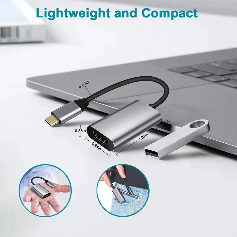 USB C To HDMI-Compatible Adapter Cable Type C 4K USB 3.1 HDTV Converter Cable For Projector PC MacBook Pro Laptop Tablet HUAWEI