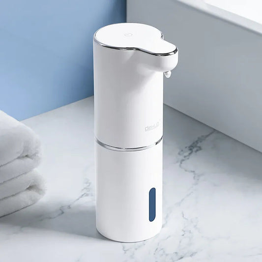 Automatic USB-Charged Foam Soap Dispenser in White High-Quality ABS