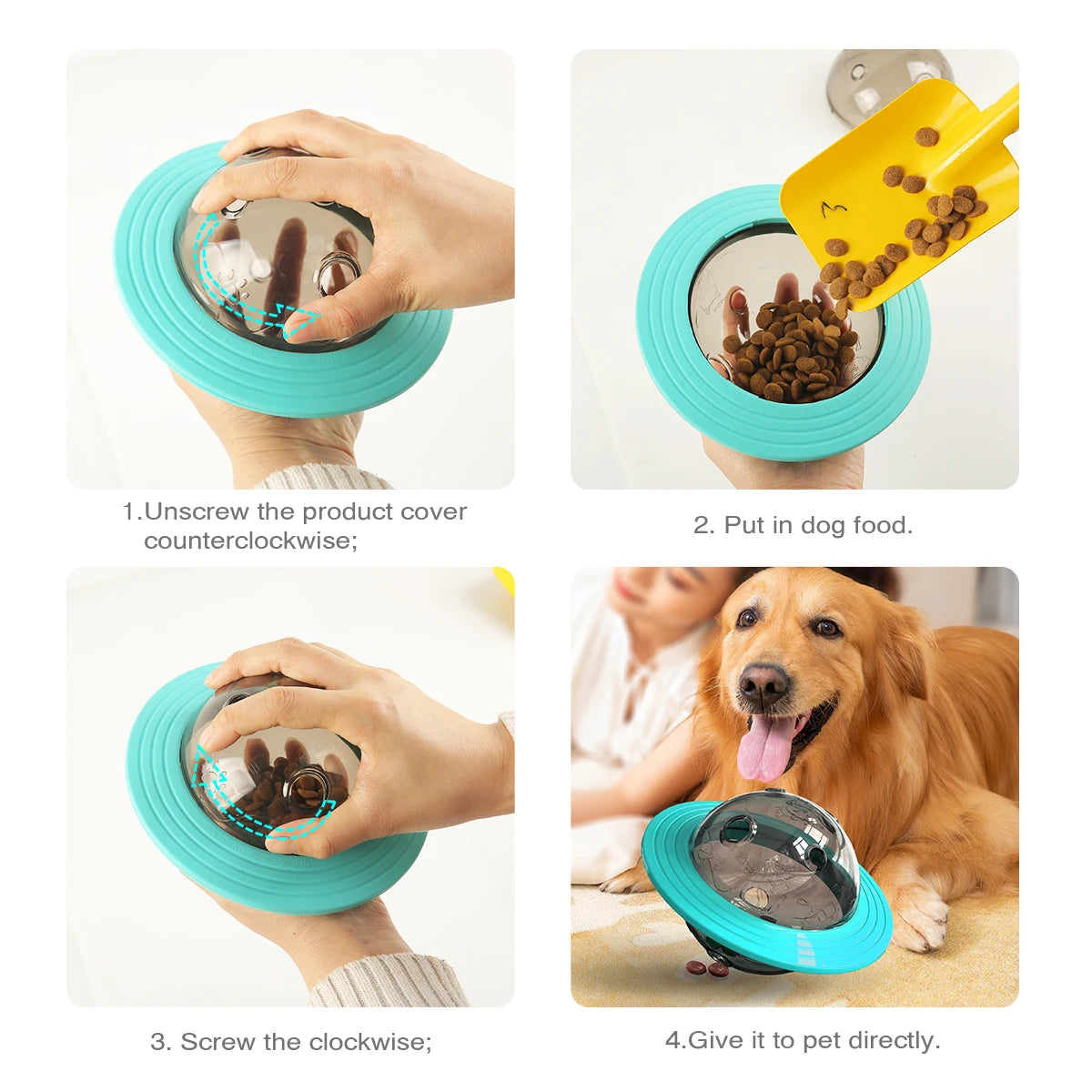 Dog Planet Treat Toy For Small Large Dogs Cat Food Dispensing Funny Interactive Training Toy Puppy Slow Feed Pet Improve IQ